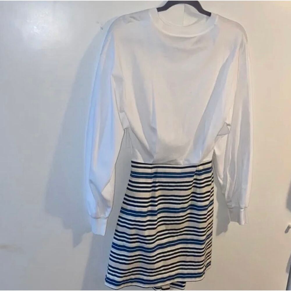 Zara CONTRAST DRESS WITH CUT-OUT DETAIL - Picture 4 of 15